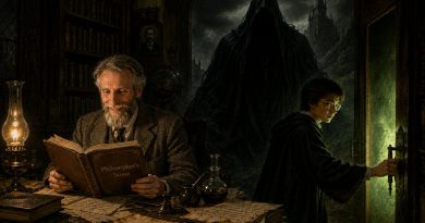 Man Reading Harry Potter